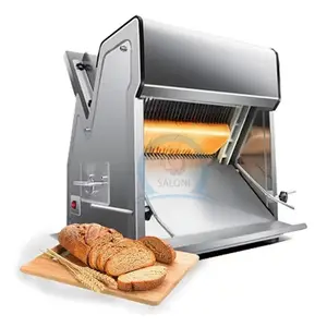 Heet Verkoop Roostermachine Bakkerij Broodsnijder Toast Snijmachine, Automatische Verstelbare Elektrische Broodsnijmachine