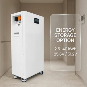แบตเตอรี่สำรองพลังงานแสงอาทิตย์สำหรับบ้าน 51.2V 5kWh 10kWh 15kWh ติดผนัง พร้อมล้อเลื่อน (อุปกรณ์เสริม) หน้าจอ LCD รองรับ CAN RS485 ลิเธียม 200ah รุ่น NEHC0005 51.2V 5kWh 10 - Product Image 5
