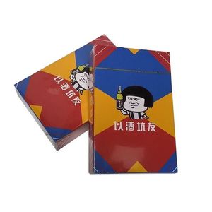 Cartes de poker publicitaires personnalisées, coins carrés, finition brillante, jeu de cartes pour bar, KTV, fête, amusement - Product Image 5
