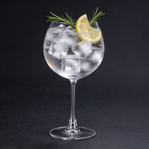 640ml Custom Logo Handmade Long Stem Lead Free Crystal Clear Balloon Cocktail Glasses, Large Copa <strong>Gin</strong> Tonic Wine Goblet for Bar - Product Image 2