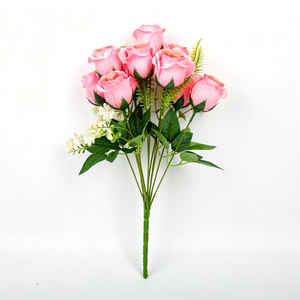 Expédition immédiate - <span class=keywords><strong>Bouquet</strong></span> <span class=keywords><strong>de</strong></span> fleurs artificielles <span class=keywords><strong>en</strong></span> soie réaliste, mini-rose impériale à 12 tiges, style nordique, livraison rapide <span class=keywords><strong>en</strong></span> <span class=keywords><strong>ligne</strong></span> pour Noël - Product Image 6