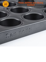 Plaque de cuisson multi-emplacements en aluminium Sanneng SN9083 9084 9222, grande, compatible four, pour tartes aux œufs, puddings et gâteaux au poulet