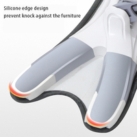 Serpillère plate mains libres 37 cm de large à tête auto-essoreuse en microfibre pour nettoyage de sols secs et humides