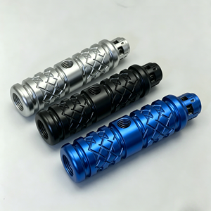 ปลอกข้อต่อแขนหุ่นยนต์อะลูมิเนียมสเตนเลสสตีล CNC สีอะโนไดซ์หลายสี ป้องกันการลื่นไถล พร้อมลายกันลื่น สำหรับเชื่อมต่อหุ่นยนต์กลไก - Product Image 3