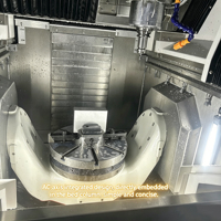 Centre d'usinage CNC vertical 5 axes TS-400, routeur de fraisage ATC robuste, haute précision, automatique