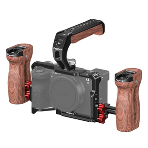 Cage de caméra pour <span class=keywords><strong>Sony</strong></span> A7C II / A7CR Cadre de protection de caméra Rig A7CII A7CR Cage complète en alliage d'aluminium pour prise de vue vidéo Vlog - Product Image 5