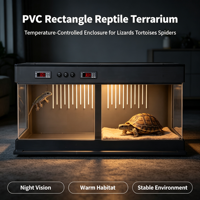 Thermostat numérique pour terrarium de reptiles, ignifuge, sans formaldéhyde, habitat pour lézards et perroquets