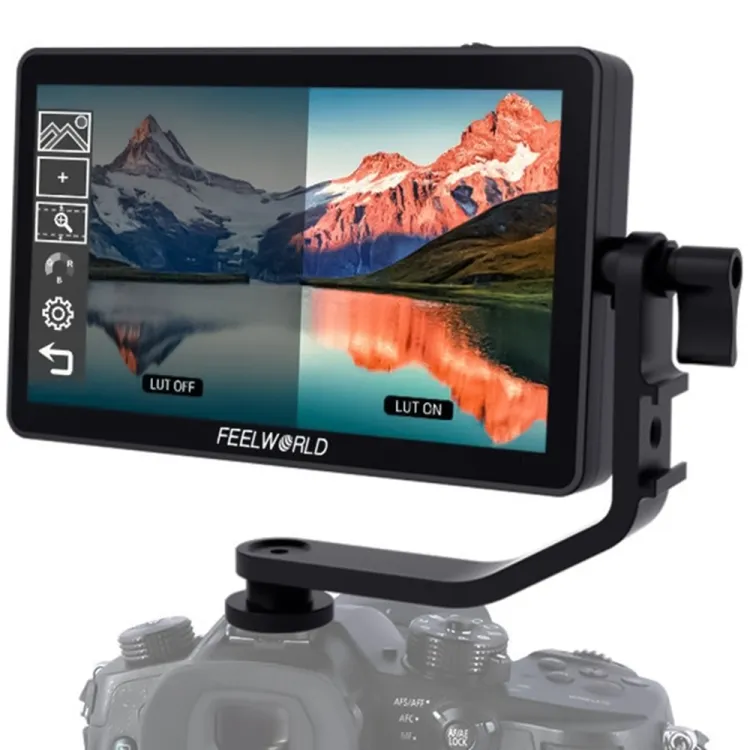 Hot Selling FEELWORLD F6 Plus V2 6 inch 3D LUT Touch Screen DSLR Camera Field Monitor with Tilt Arm