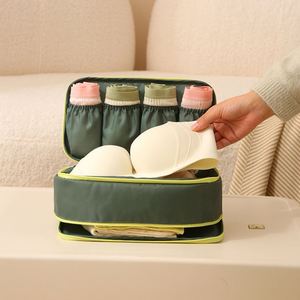 Sac de rangement pour sous-vêtements grande capacité, sac de rangement pour soutien-gorge de voyage, sac de rangement multifonctionnel 3-en-1 pour sous-vêtements et chaussettes - Product Image 3