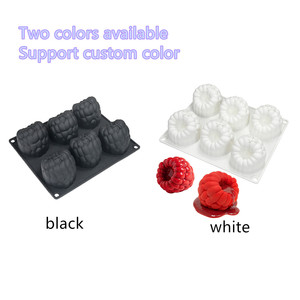 Khuôn làm bánh mousse mâm xôi đen AK bằng silicon, khuôn làm bánh sô cô la, khay nướng 3D bằng silicon, khuôn làm xà phòng, nến, dụng cụ làm bánh - Product Image 3