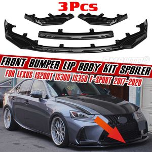Kit de carrocería de alta calidad con 3 piezas para el parachoques delantero, alerón y divisor de labios para Lexus IS200t IS300 IS350 F-sport 2017 2018 2019 2020 - Product Image 1