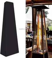 Chauffage de terrasse en acier inoxydable de haute qualité avec chauffage au gaz à tube de verre à filet de protection épais pour les fêtes en plein air et le jardinage