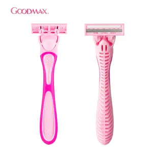 Washable Cartridge Hot Sale System Razor Women Safety Straight Triple Blade Shaving Razor