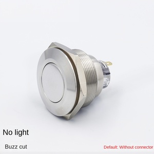 30MM Stainless Steel IP65 Waterproof Flat Head Button 1NO for Home Appliance 220V Without Light - Product Image 3