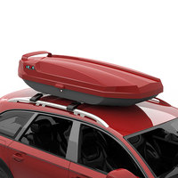 TIEFU TF338 Porte-bagages universel en ABS à double ouverture latérale, boîte de rangement sur le toit de la voiture, boîte de toit pour SUV
