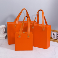 Boîte cadeau pliante de luxe personnalisée faite à la main avec couvercle magnétique noir, rose, vert, orange, rouge, bougie, poignée pliable, accessoire, logo, motif