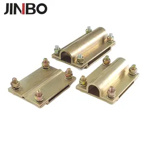 China Factory Grounding Square Clamp Electrical Brass Rod to Tape Clamps