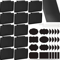 Clips d'étiquette de bac et de panier en métal pour bacs de rangement. Marqueur de craie effaçable à sec compatible. Étiquettes d'insertion en papier remplaçables