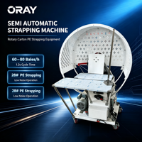 Machine d'emballage ORAY sûre et fiable en PE pour cartons, papier, aliments, vêtements, produits chimiques, machine de cerclage semi-automatique