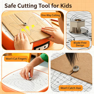 Nouvelle Scie à découper créative pour enfants, machine à découper le carton, outil électrique de sécurité, jouet éducatif, apprentissage artisanal - Product Image 2
