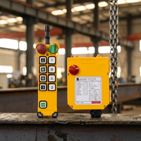 Control Remoto Industrial Inalámbrico Multifuncional F24-8D de 8 Botones y Doble Velocidad, Resistente al Agua, para Grúas de Construcción
