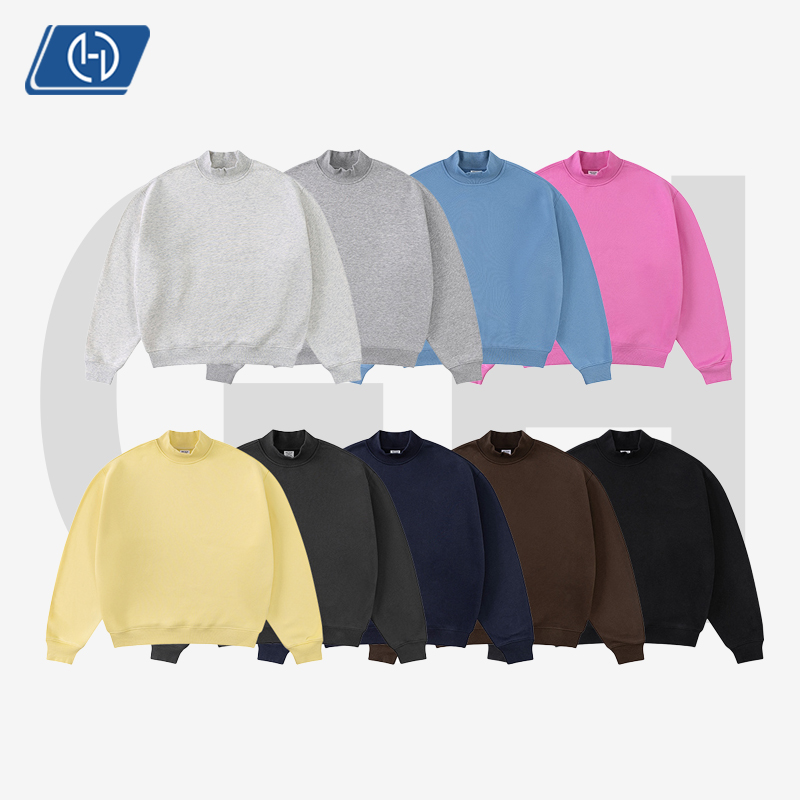 Black - Half High Neck Sweatshirt