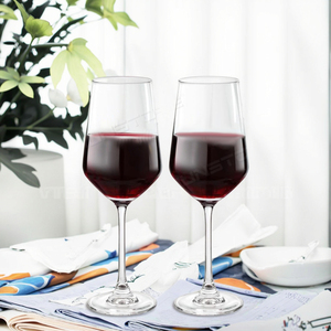 Shunstone Loodvrij Kristal 12oz Herbruikbare Wijnglazen Giftset 2 Lange Steel Luxe Houten Geschenkdoos Verjaardagscadeau voor Mannen en Vrouwen - Product Image 2