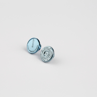 Boutons ronds plats en laiton sans nickel avec logo personnalisé pour jeans et vestes