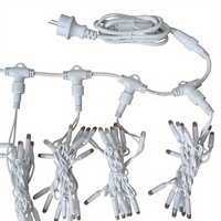 Guirlande lumineuse LED extérieure étanche IP65, blanc chaud, enroulable, en cuivre, pour Noël, fêtes, mariages et décorations de vacances