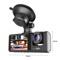 Dash Cam 3 Kanal Triple WiFi dengan Layar IPS 1080P, Sudut Pandang Lebar, Penglihatan Malam & G-Sensor untuk Mobil (Memori 64GB)