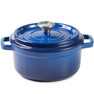 Dropshipping Enameled Cast Iron Cookware Set Casseroles Dutch Oven Cocotte <strong>Mussel</strong> <strong>Pot</strong> With Double Handle - Product Image 4