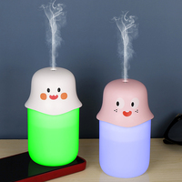 Humidificateur et diffuseur d'arômes électrique USB mini portable à ultrasons pour huiles essentielles, utilisation en voiture, faible bruit