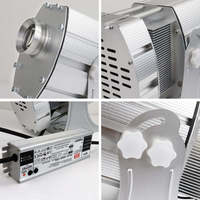 Projecteur LED puissant longue portée 3000W pour signalisation, logo, image, laser, gobo, en alliage d'aluminium et verre