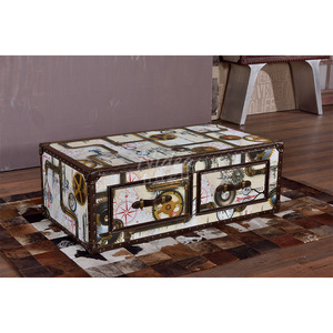 Meuble de rangement de luxe classique à 6 tiroirs, avec motifs peints à la main, pour salon, en promotion depuis l'usine de Foshan - Product Image 2