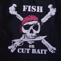 Drapeau de Pirate 3*5 pieds, 100% Polyester, imperméable, poisson de Pirate ou drapeau d'appât coupé, vente en gros