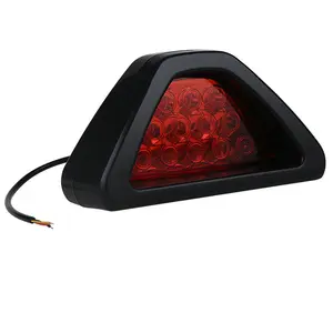 F1 12 LED Terceira Luz Traseira Da Cauda Brake Parar Luz Taillight Red Strobe Segurança Flash Para luz de Nevoeiro DRL