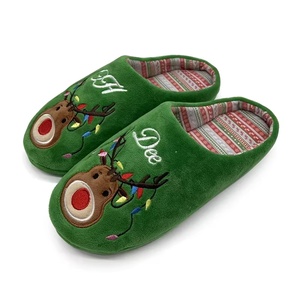Pantofole Invernali da Interno Personalizzate a Forma <span class=keywords><strong>di</strong></span> Alce per Natale, Vendita all'Ingrosso - Product Image 1