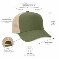 Gorras Trucker de Malla Unisex de Verano con Logotipo Personalizado, de Poliéster de Alta Calidad, Lisas, con Visera Curva y 5 Paneles, para Pedidos al por Mayor