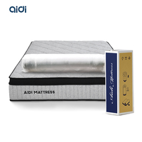 Matelas en mousse à mémoire de forme réglable en hauteur, personnalisé AIDI OEM/DOM, matelas à ressorts ensachés taille Queen en promotion