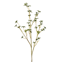 Branche verte artificielle de 80 cm en Enkianthus japonais véritable au toucher, 3 tiges, fausse verdure pour arrangement floral, vente en gros