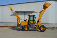 Backhoe Loader Diesel 6.5 Ton 4x4, Sasis Bertulang Kuat dengan Pompa Kawasaki untuk Konstruksi Jalan