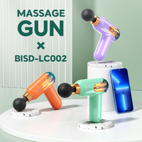 Mini pistolet de massage sans fil, 6 niveaux de vitesse, appareil de relaxation corporelle portable, masseur rechargeable