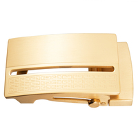Vente Flash Boucle de ceinture automatique à cliquet en acier inoxydable bicolore, motif labyrinthe rétro, compatible avec les sangles en cuir de 3,5 cm, gravure de logo OEM
