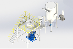Molino Micronizador Automático de Alta Eficiencia con Bomba de Motor y Rodamientos para Procesamiento de Alimentos con <span class=keywords><strong>Azufre</strong></span>; Pulverizador Ultrafino de Lecho Fluidizado - Product Image 6