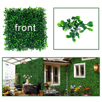 Panneau mural artificiel Milan 25*25cm, toile de fond verte, tapis d'herbe artificielle, panneau de plante artificielle pour décoration de mariage