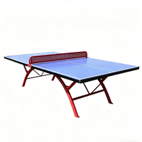 Table de ping-pong SMC de taille standard avec pieds en acier inoxydable de 50 mm, table de tennis de table d'extérieur avec filet, vente en gros