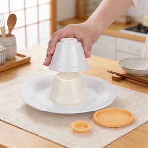 Moule à pudding vapeur antiadhésif et résistant à la chaleur, écologique, avec couvercle, pour gelée, dessert, <span class=keywords><strong>crème</strong></span> au chocolat – Offre Spéciale - Product Image 5