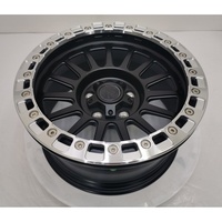 Ruedas Geruida S3-00019 18-24 para Jeep Wrangler, Personalizadas en Negro Mate con Borde Mecanizado, Diseño Multirradio Profundo, Estándar DOT, Garantía de 6 Años