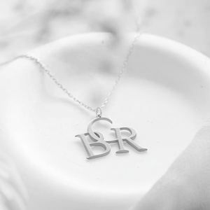 <b>Cross</b>-border Best-selling Unisex Letter Charm Cute Personalized Gold-plated Stainless Steel Pendant Necklacehot Trendy - Product Image 3