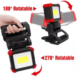 Mini <b>LED</b> USB <b>rechargeable</b> magnetic handheld <b>work</b> <b>light</b> with clip 3 <b>light</b> mode flood <b>light</b> portable - Product Image 2